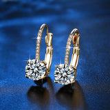 Creative Golden Micro-inlaid Four-claw Round Diamond – Stylish Gifts — 6