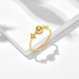 Women's Natural Olivine Bee Ring – Gifts for Her — 2