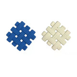 Women's Braided Square Design Stud Earrings – Gifts for Her — 6