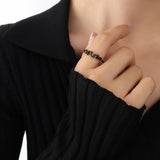 Vintage Fashion Black Zircon Copper Ring – Stylish Gifts — 4