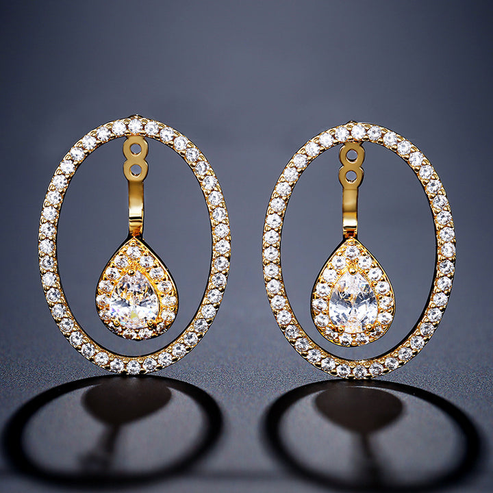 Oval Versatile Stackable Detachable Earrings – Meaningful Gifts — 1