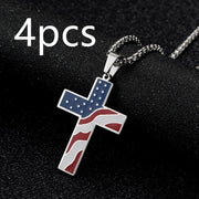 Flag Cross Necklace – Jewelry Gift Ideas — 2