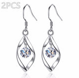 Zircon Reduction Silver Earrings – Stylish Gifts — 11