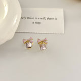 Light Luxury Minority Design Bow Boutique Zircon – Practical Gifts — 2