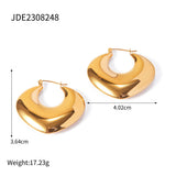 18k Gold Stainless Steel Geometric Heart-shaped – Small Gift Ideas — 6