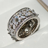 Over Zircon Ring Fashionable Electroplated – Holiday Gift Ideas — 1