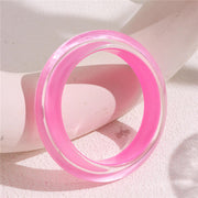 Colorful Acrylic Bracelet Irregular Round Resin – Jewelry Gift Ideas — 3