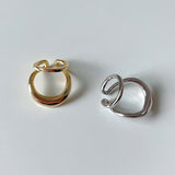 S925 Sterling Silver Irregular Face Ear Clip – Surprise Gifts — 7