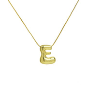 Brass Glossy Balloon English Letter Pendant – Jewelry Gift Ideas — 18