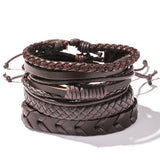 Retro Personalized Cowhide Punk Bracelet Bracelet – Jewelry Gift Ideas — 4