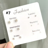 Girl Student's Simple Korean Style Cute Earring Suit – Stylish Gifts — 6