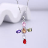 Women's Ins Vintage Cross Copper Zircon Bright – Jewelry Gift Ideas — 6