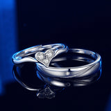 Couple Rings A Pair Of Sterling Silver Male And Female – Gifts for Her — 3