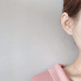 Mini Love Ear Stud South Korean Zircon – Gifts for Couples — 4