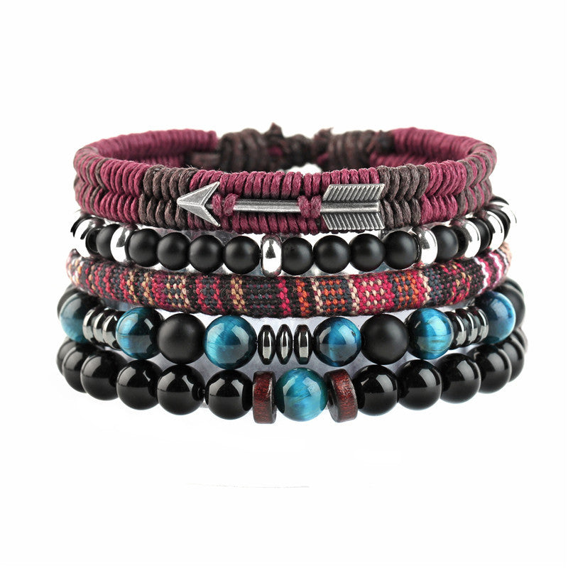 Woven Stone Beaded Multilayer Bracelet – Jewelry Gift Ideas — 1