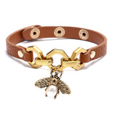 Personality New Chain Small Bee PU Leather Pearl – Jewelry Gift Ideas — 3