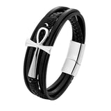 Men's Fashion Multi-layer Braided Leather Bracelet – Stylish Gifts — 5