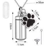 Titanium Steel Cylindrical Urn Pendant Memorial – Jewelry Gift Ideas — 5