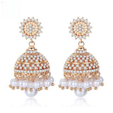 Bell Zircon Earrings Golden Earrings – Everyday Gifts — 5