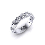 925 Silver Plated Vintage Flower Leaf Ring – Special Occasion Gifts — 3