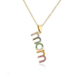 18K Copper Plated Zircon MOM Pendant Necklace – Jewelry Gift Ideas — 5
