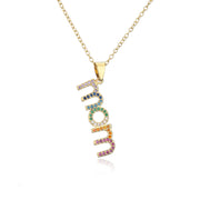 18K Copper Plated Zircon MOM Pendant Necklace – Jewelry Gift Ideas — 5