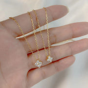 Sterling Silver Zircon Plated Necklace – Jewelry Gift Ideas — 4