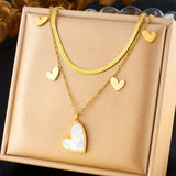 Heart Butterfly Blade Double Layer Multiple – Jewelry Gift Ideas — 2