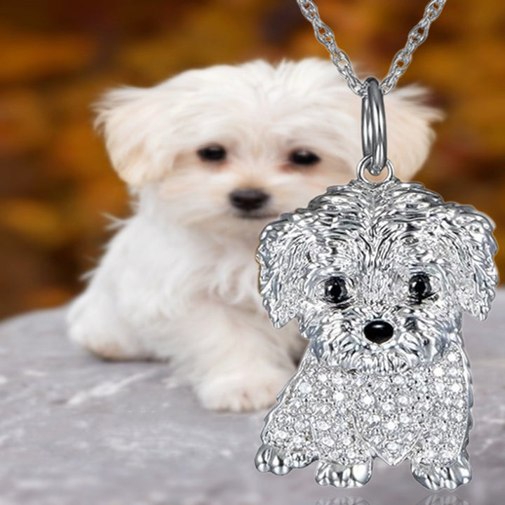 Eco-friendly Zinc Alloy Die Casting Puppy Pendant – Jewelry Gift Ideas — 1