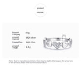 S925 Silver Sweet Personality Heart-shaped Micro – Gift Ideas — 9