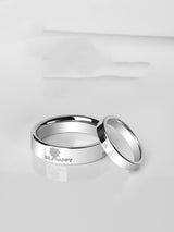 Four-leaved Grass Ring Tungsten Gold Couple – Gifts for Couples — 2