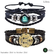 Men's Leather Personality Vintage Zodiac Bracelet – Jewelry Gift Ideas — 10