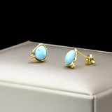 Natural Haiwen Stone Topaz Earrings – Thoughtful Gifts — 2