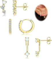 Electroplating Real Gold Ear Clip Ear Studs 6 Pieces – Stylish Gifts — 20