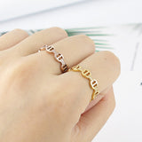 Personalized Ring With Diamond Word – Special Occasion Gifts — 2