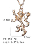 Game Lannister Lion Badge Necklace – Jewelry Gift Ideas — 2