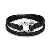 Navy Anchor Chain Genuine Leather Vachette Clasp – Jewelry Gift Ideas — 2
