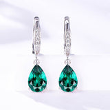 Women's Droplet Sterling Silver Platinum Plated – Gifts for Her — 7