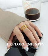 Women's Titanium Steel Hollow Ring – Gifts for Her — 11