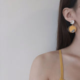 Flower Leaf Transfer Beads Zircon Ear Ring – Special Occasion Gifts — 4