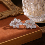Women's Micro Inlaid Zircon Flower Earrings – Gifts for Her — 7
