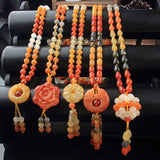 Gold Silk Jade Necklace Ethnic Style Sweater – Jewelry Gift Ideas — 1