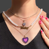 Mushroom Cross Pendant Multilayer Necklace – Jewelry Gift Ideas — 2