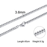 Men'S Stainless Steel Necklace Titanium Steel – Jewelry Gift Ideas — 12