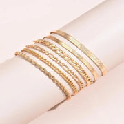 Simple Multi-layer Metal Blade Chain Layered – Jewelry Gift Ideas — 9