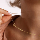 Stainless Steel Signature Nameplate Necklace – Jewelry Gift Ideas — 4
