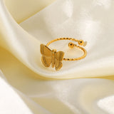 Ring 18K Gold Plated Stainless Steel Opening – Unique Gift Ideas — 6