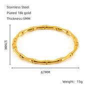 Fashion Bamboo Titanium Steel Bracelet Three – Jewelry Gift Ideas — 3