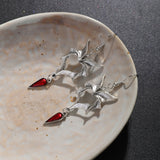 Locked Heart Lava Heart Dark Earrings – Unique Gift Ideas — 20
