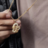 Chinese Dragon Set Zircon Pendant Necklace – Jewelry Gift Ideas — 1